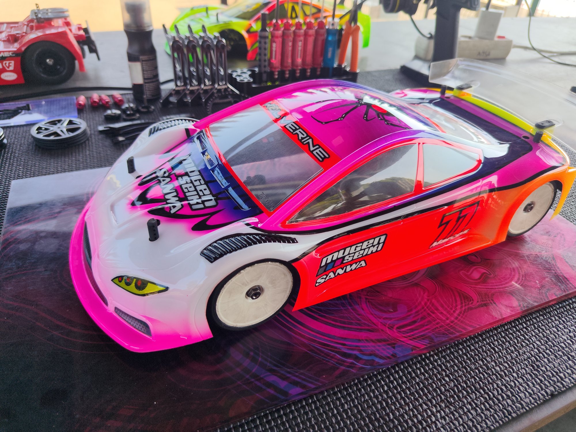 Mugen Seiki MUGEN, Piste 1/10 TC Stock 13.5T, voiture radiocommandée de Marcos gomez, AMSA Trinitat